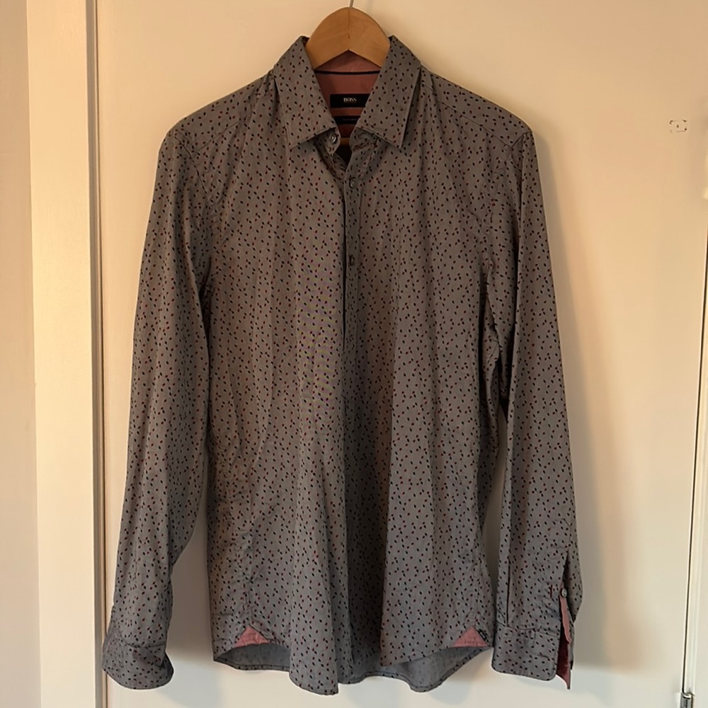 Hugo boss button up shirt.